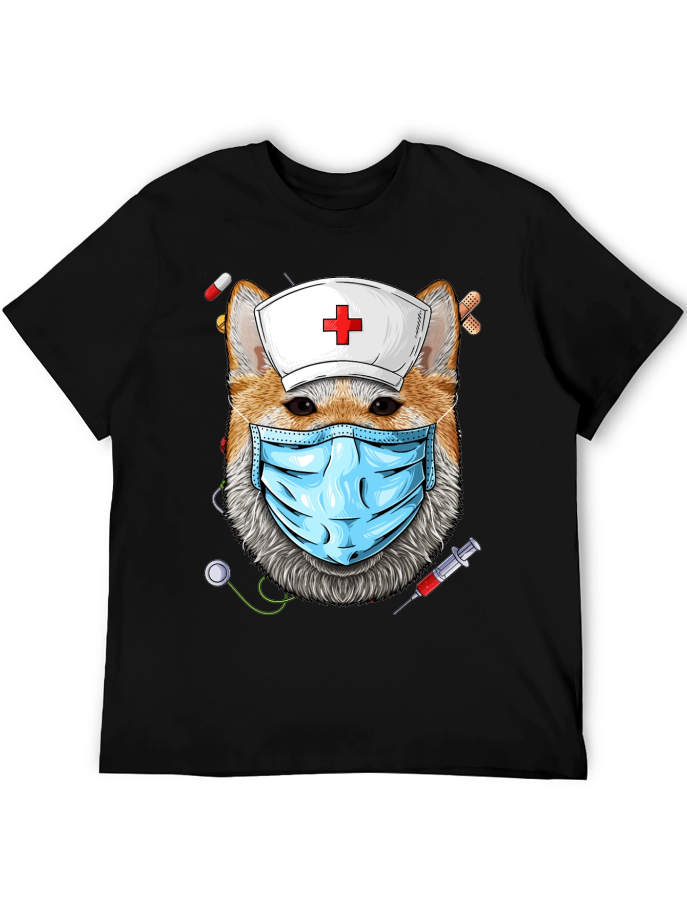 Nurse Dog T-Shirt - Novelty Graphic Tee