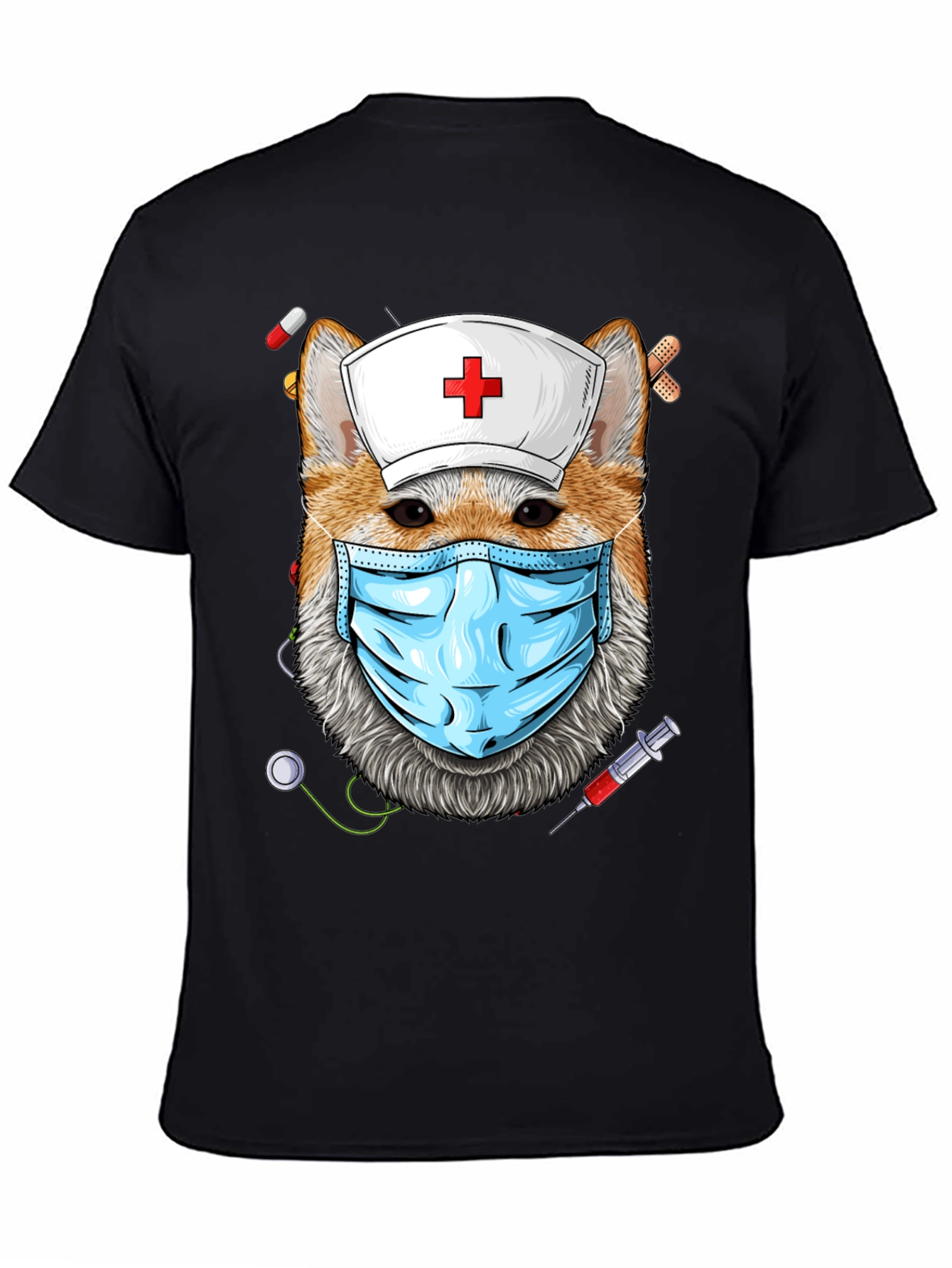 Nurse Dog T-Shirt - Novelty Graphic Tee