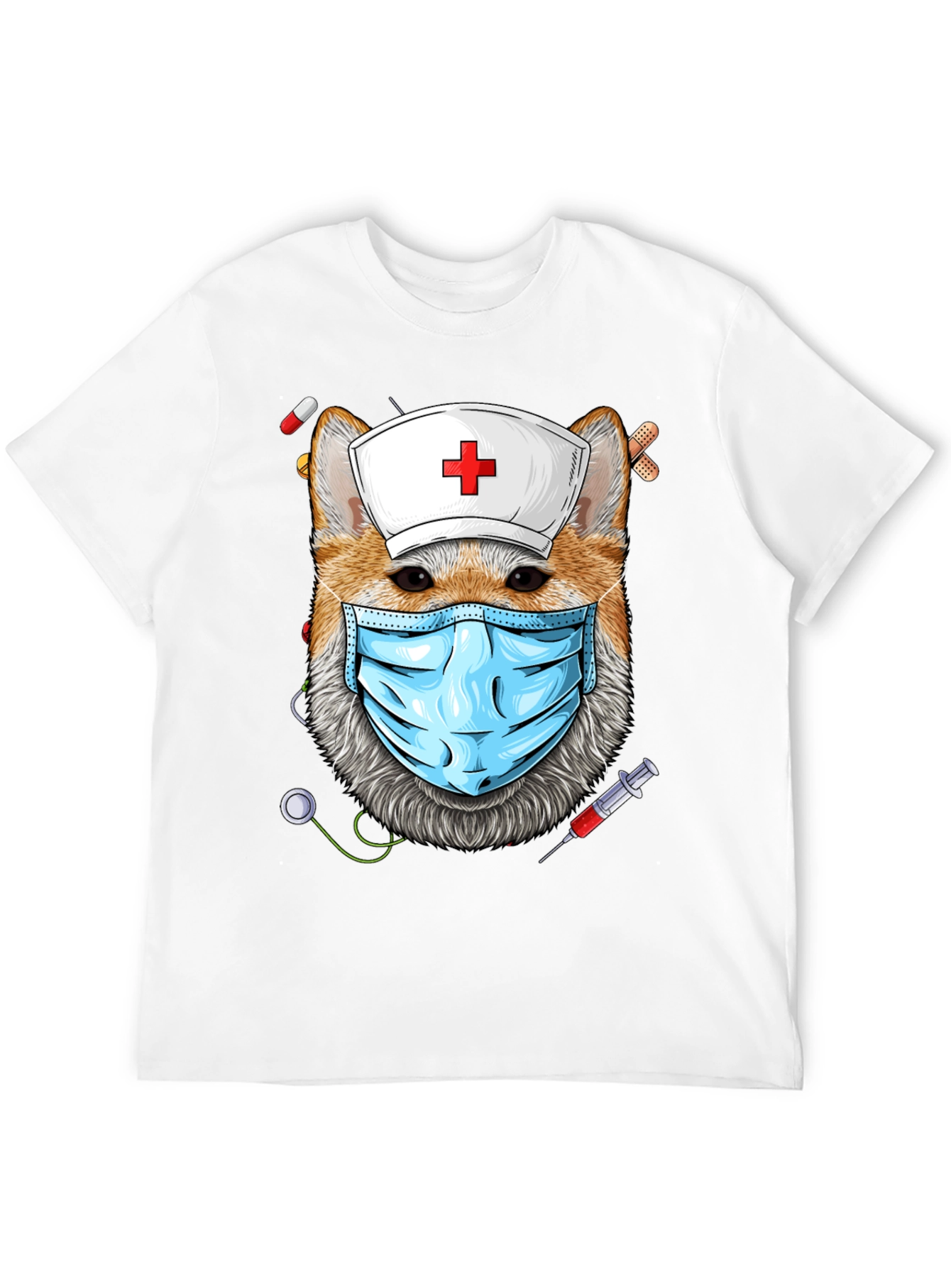 Nurse Dog T-Shirt - Novelty Graphic Tee