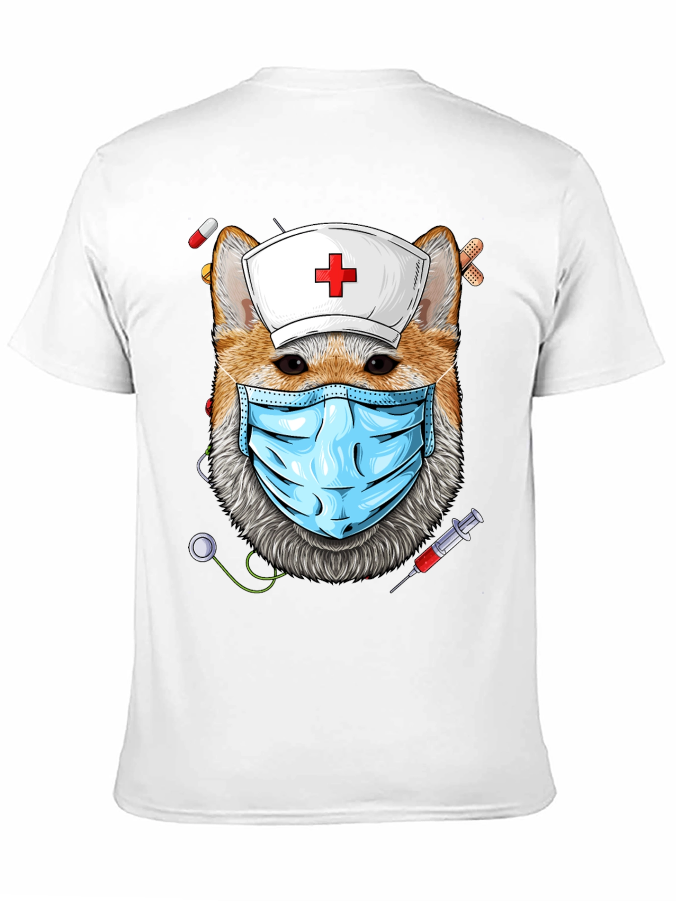 Nurse Dog T-Shirt - Novelty Graphic Tee