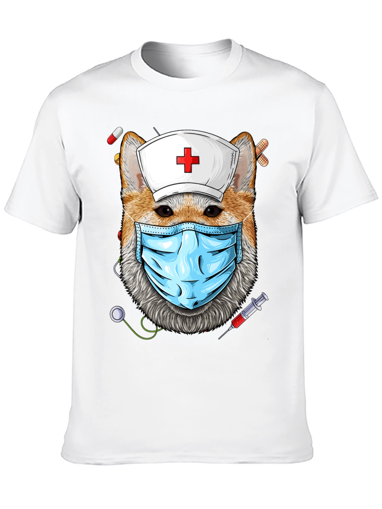 Nurse Dog T-Shirt - Novelty Graphic Tee