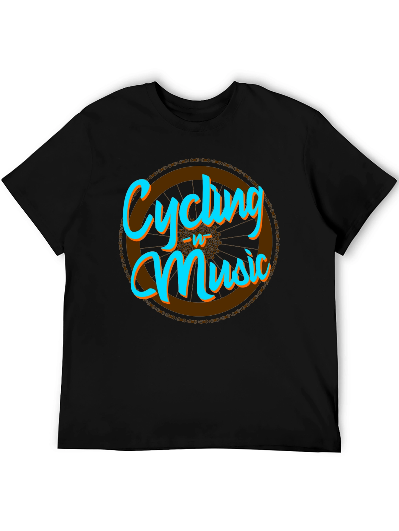Cycling & Music Graphic T-Shirt - Cool Hobby Tee