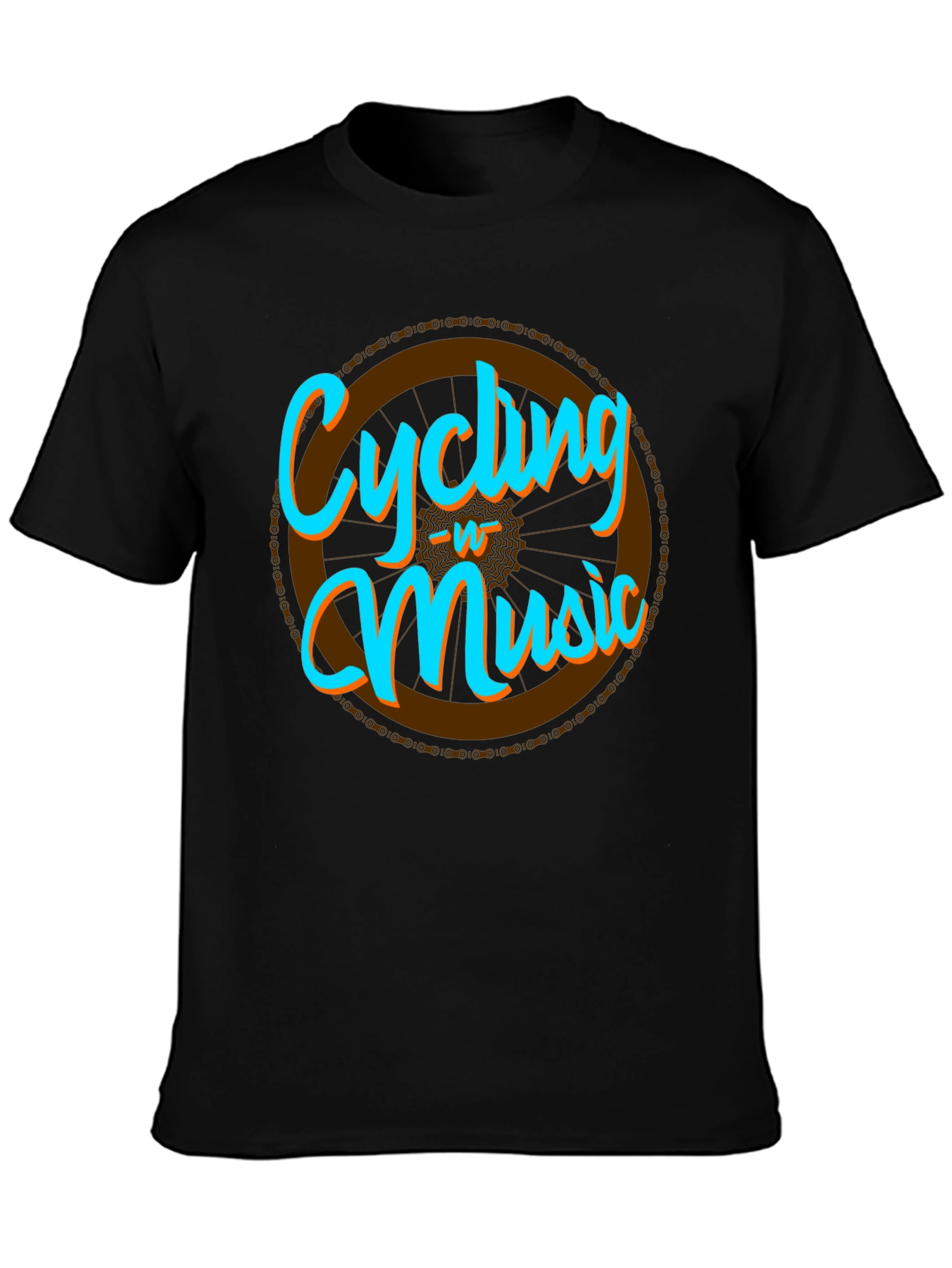 Cycling & Music Graphic T-Shirt - Cool Hobby Tee