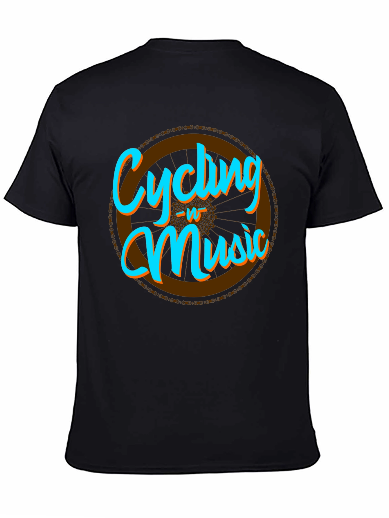 Cycling & Music Graphic T-Shirt - Cool Hobby Tee