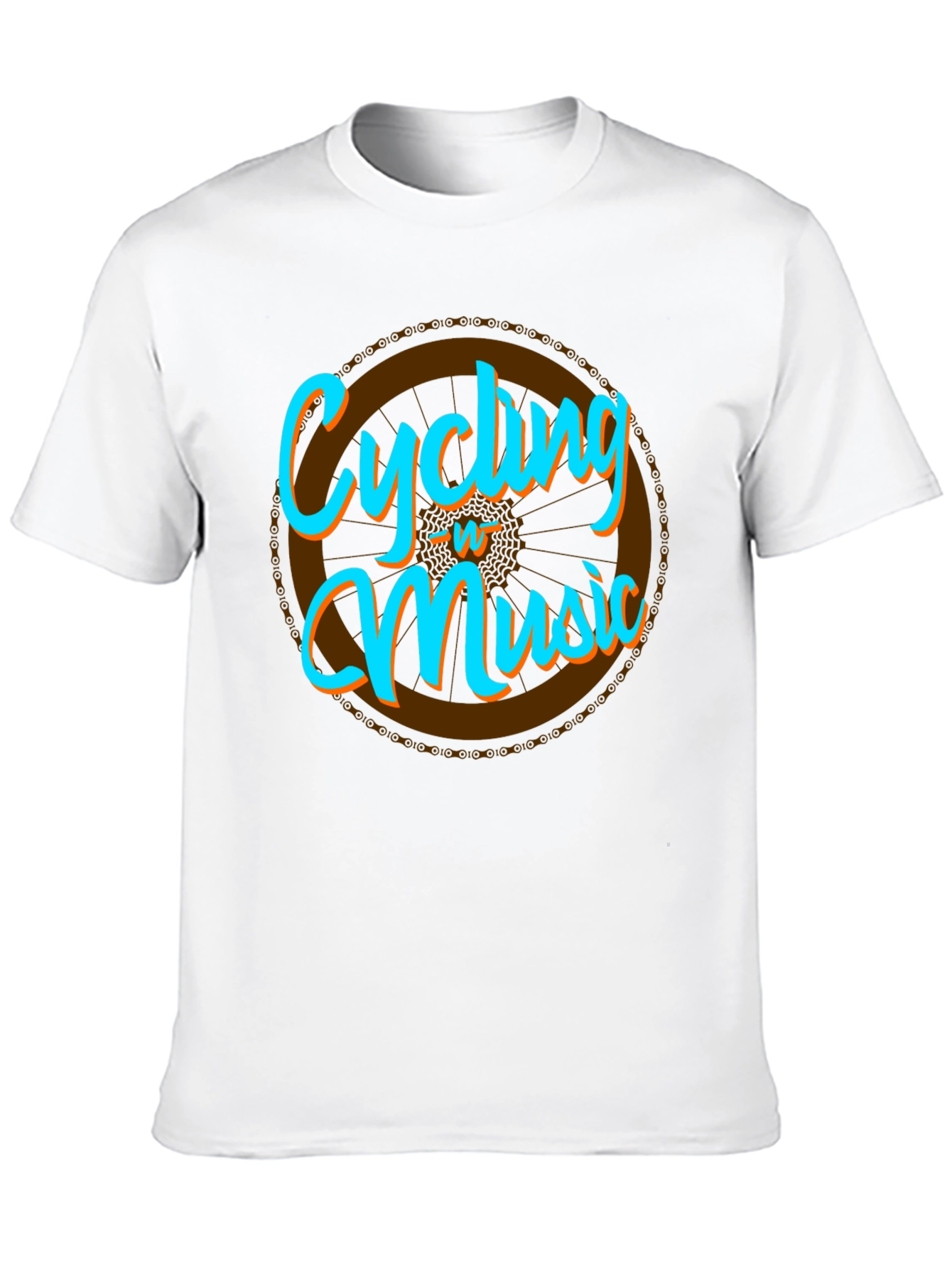 Cycling & Music Graphic T-Shirt - Cool Hobby Tee