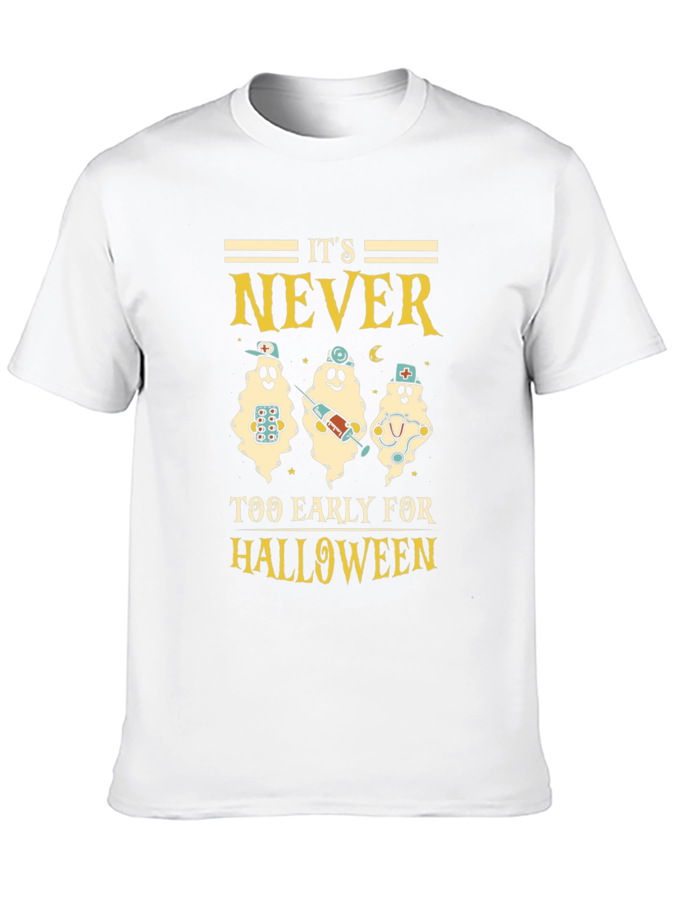 Halloween Ghost Nurse T-Shirt