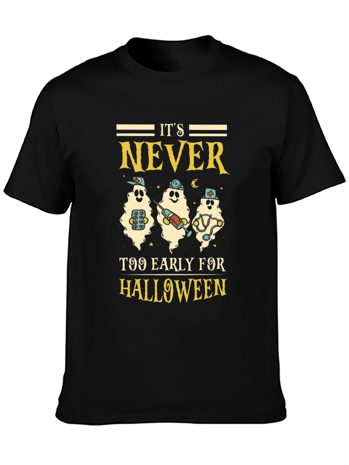 Halloween Ghost Nurse T-Shirt