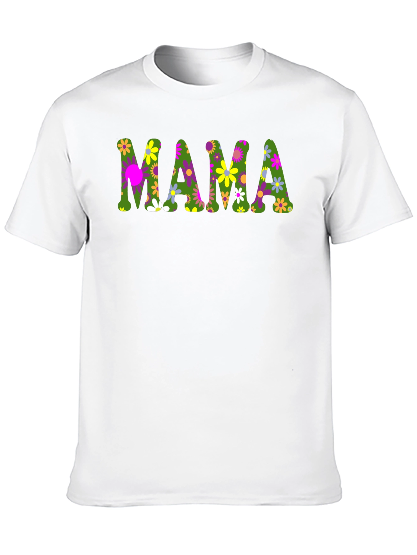 Floral Mama Graphic Tee - Trendy Mom T-Shirt