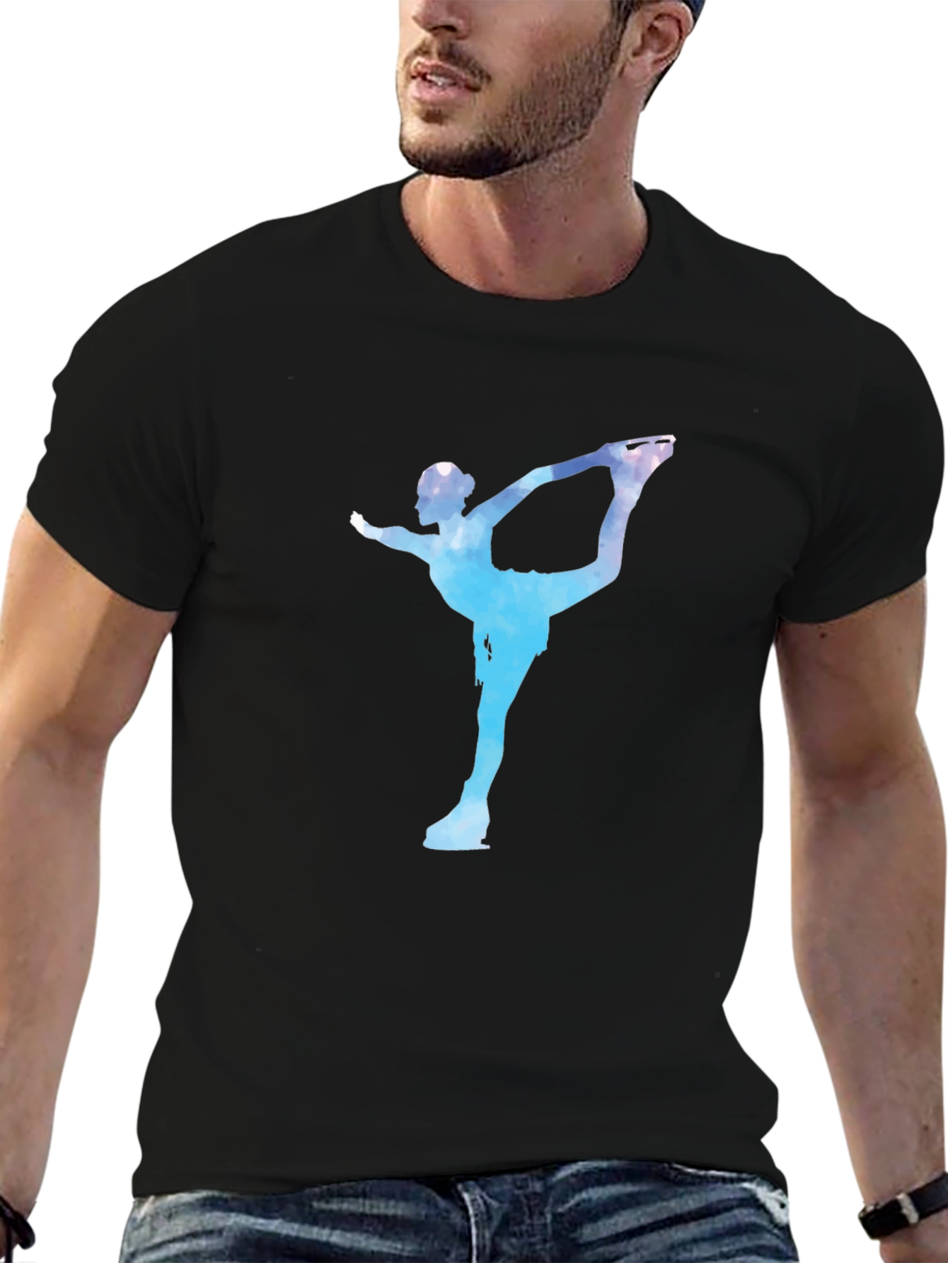 Figure Skater Graphic T-Shirt - Cool Design