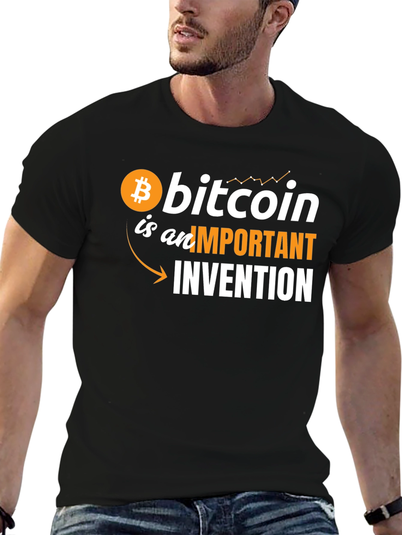 Bitcoin Important Invention Graphic Tee