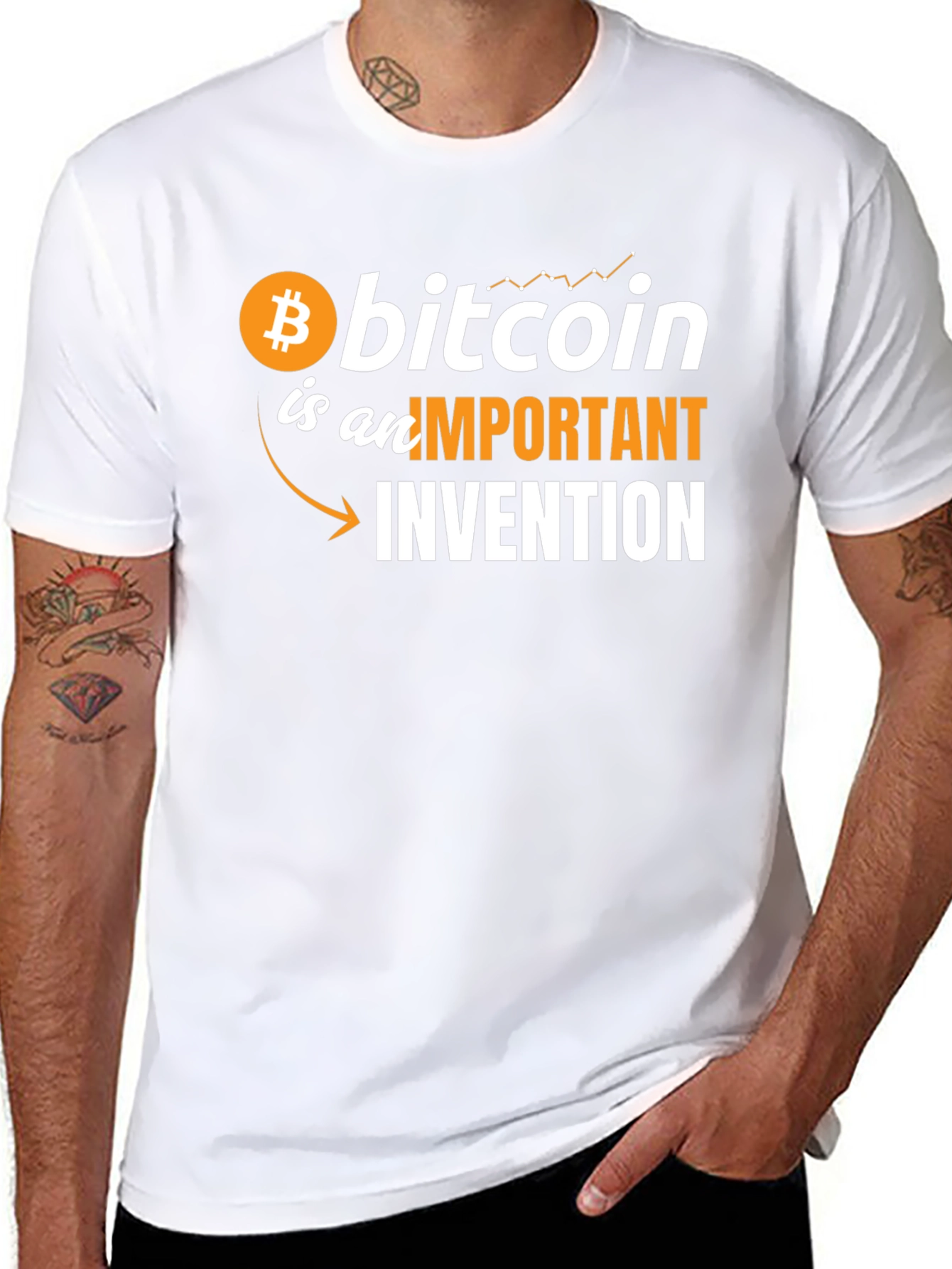 Bitcoin Important Invention Graphic Tee