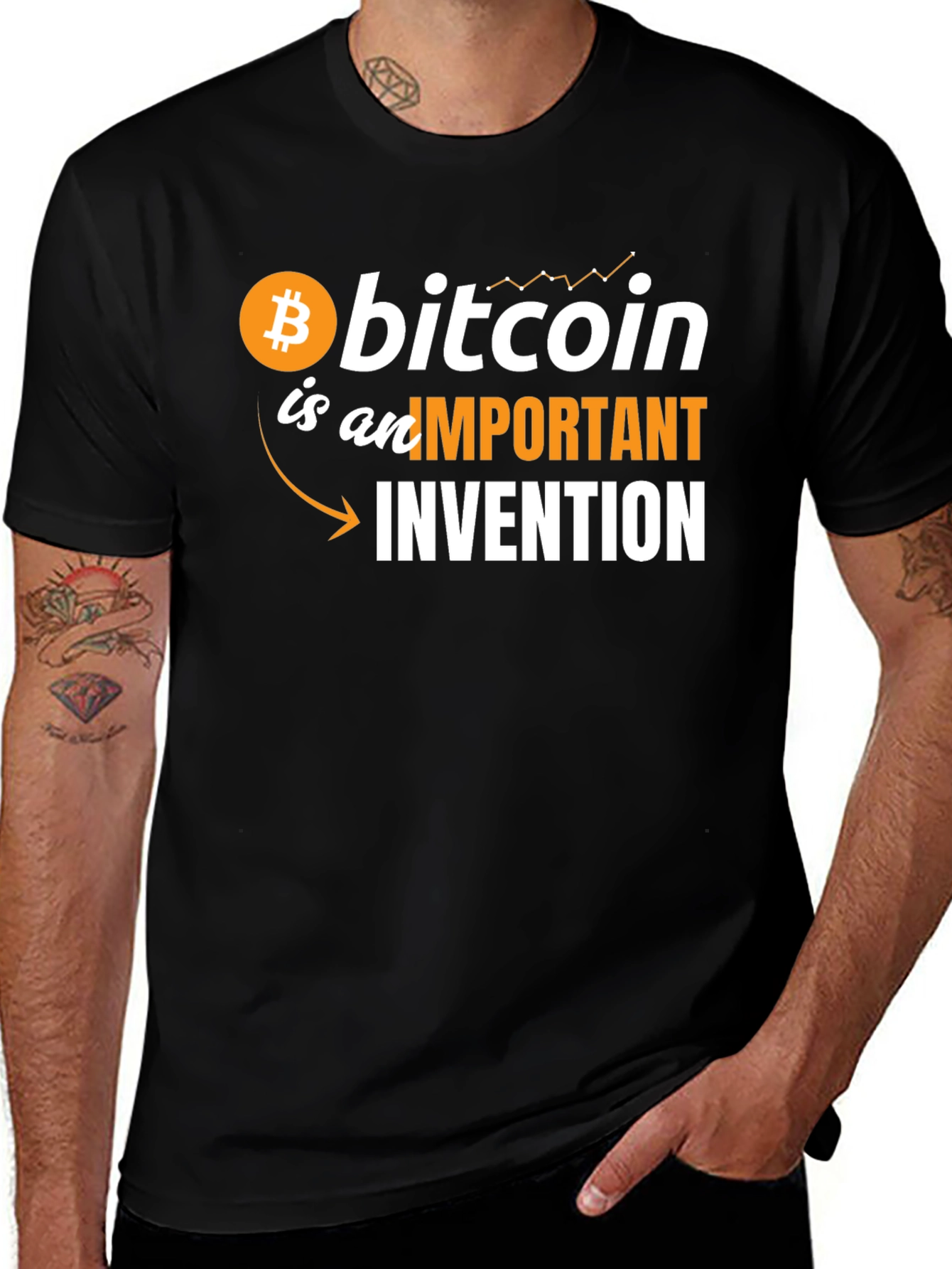 Bitcoin Important Invention Graphic Tee