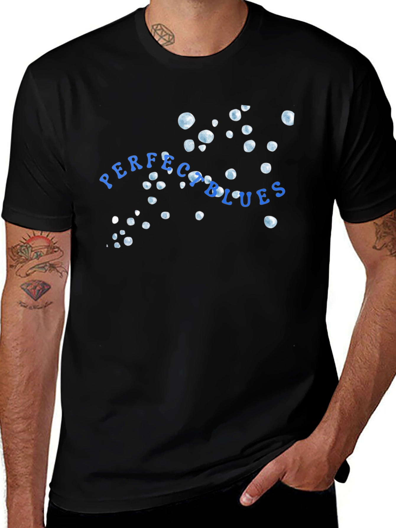 Perfect Blues Black T-Shirt - Casual & Stylish