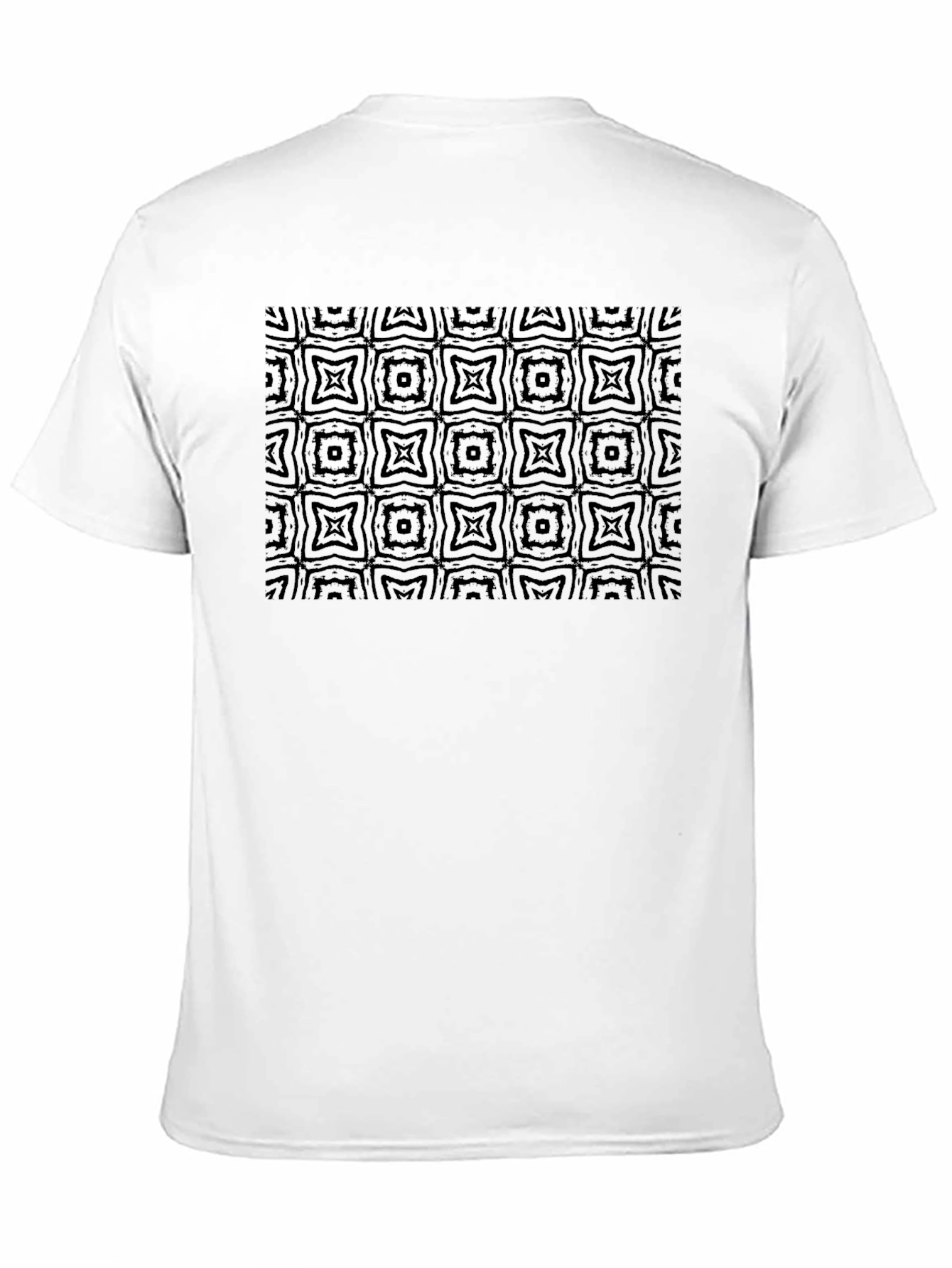 Stylish Black Patterned T-Shirt
