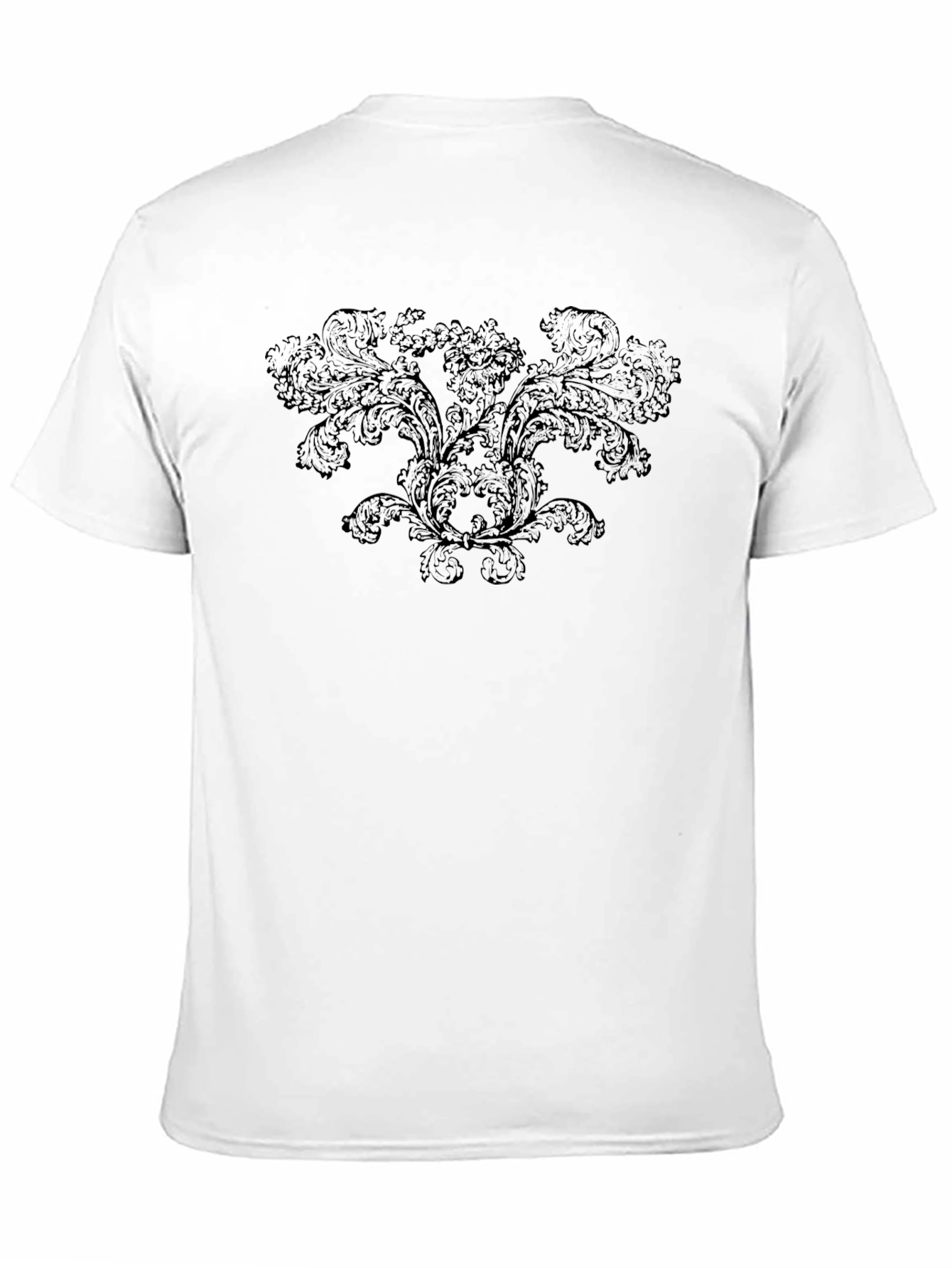 Elegant Black Floral Graphic T-Shirt