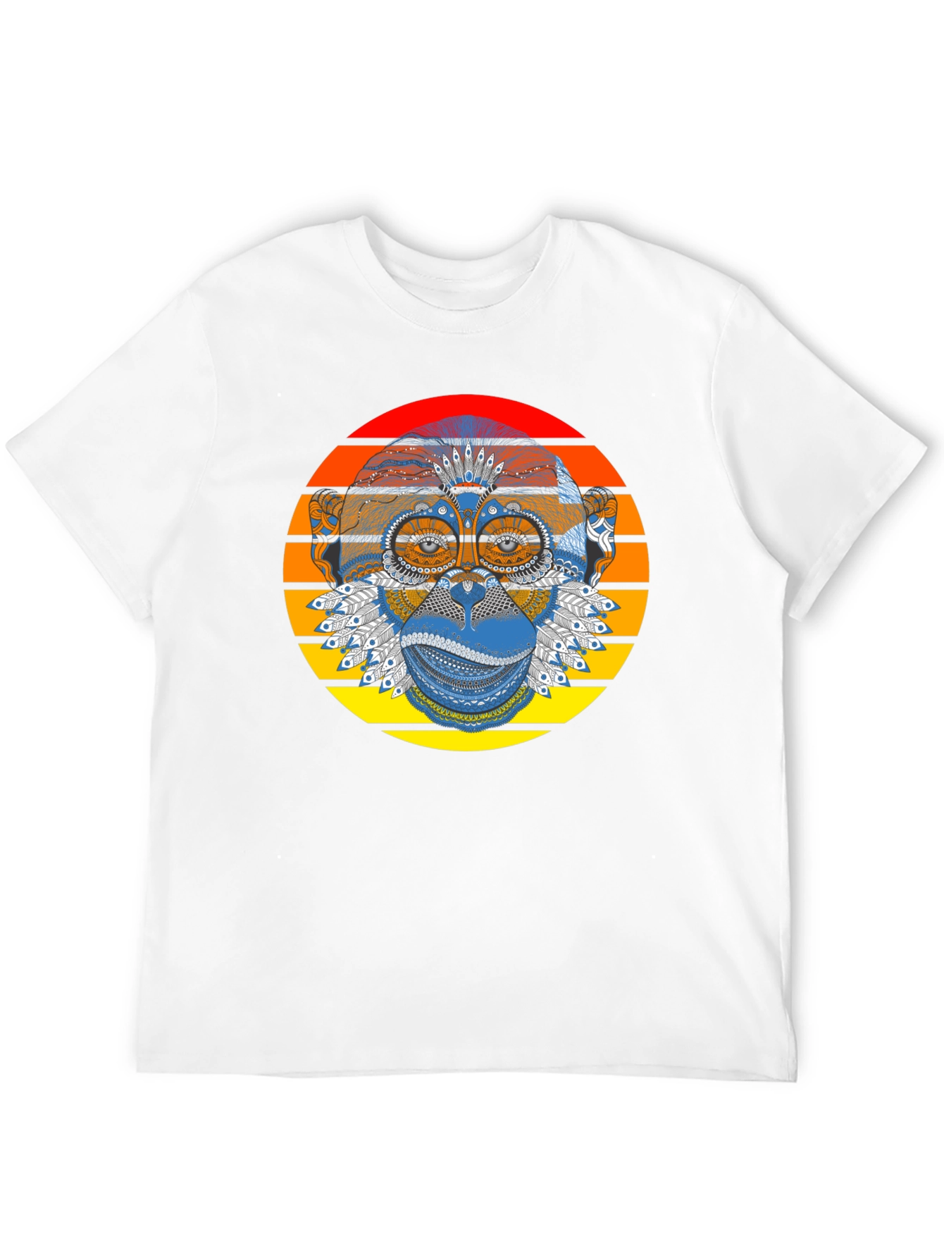 Monkey Graphic Tee - Stylish Retro Design