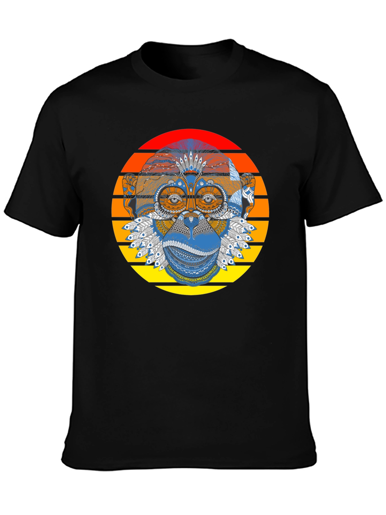 Monkey Graphic Tee - Stylish Retro Design