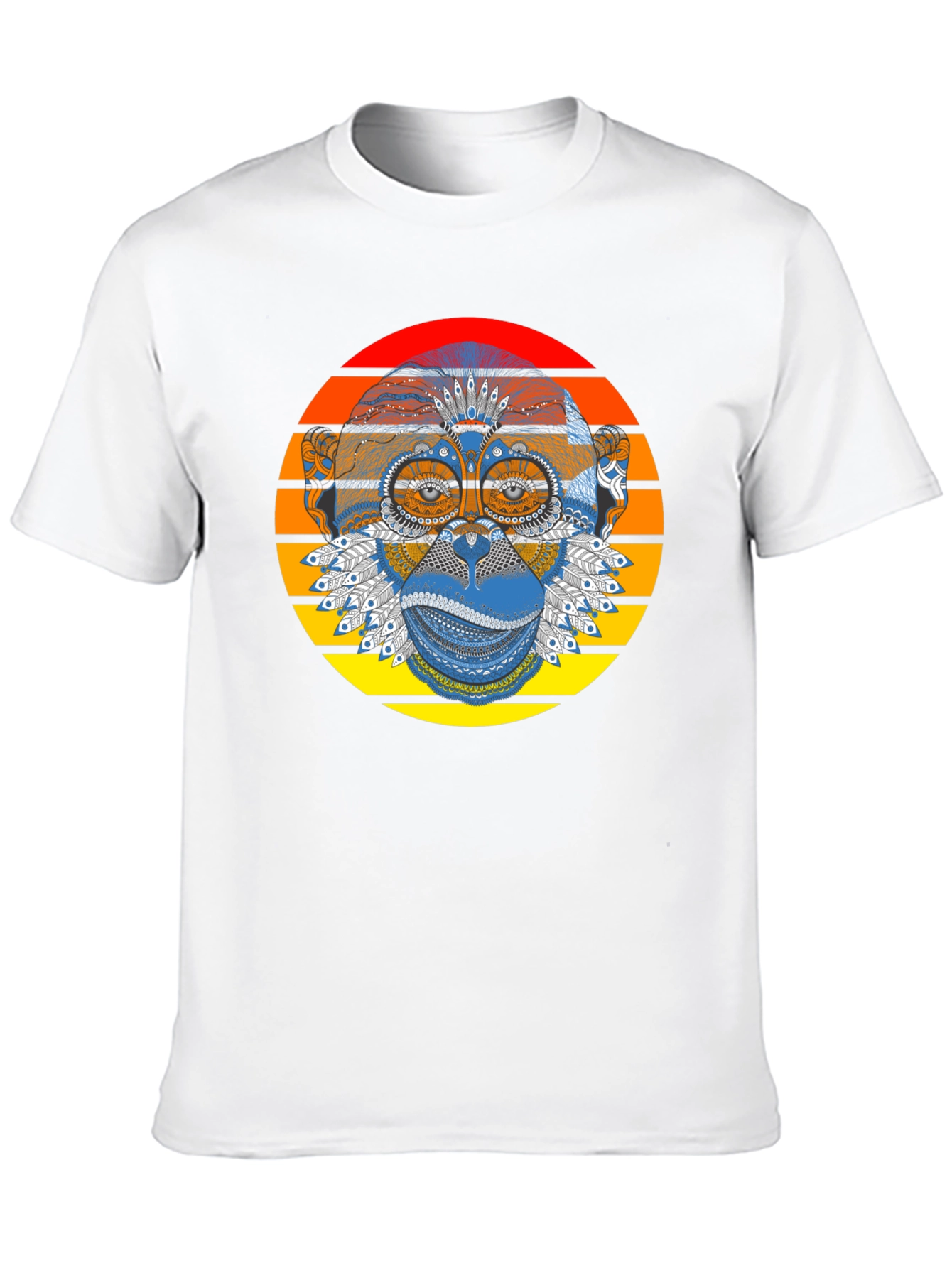 Monkey Graphic Tee - Stylish Retro Design