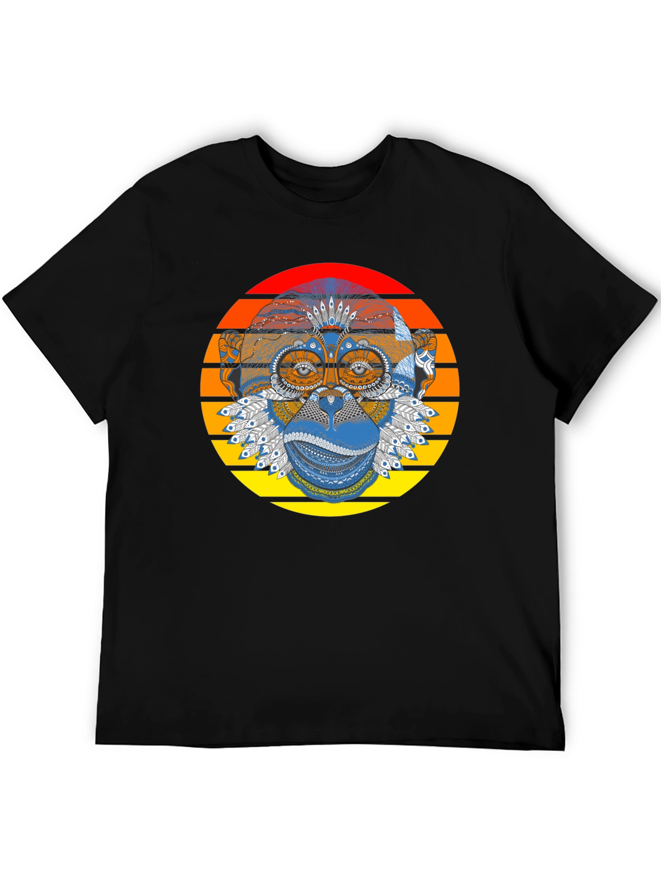 Monkey Graphic Tee - Stylish Retro Design