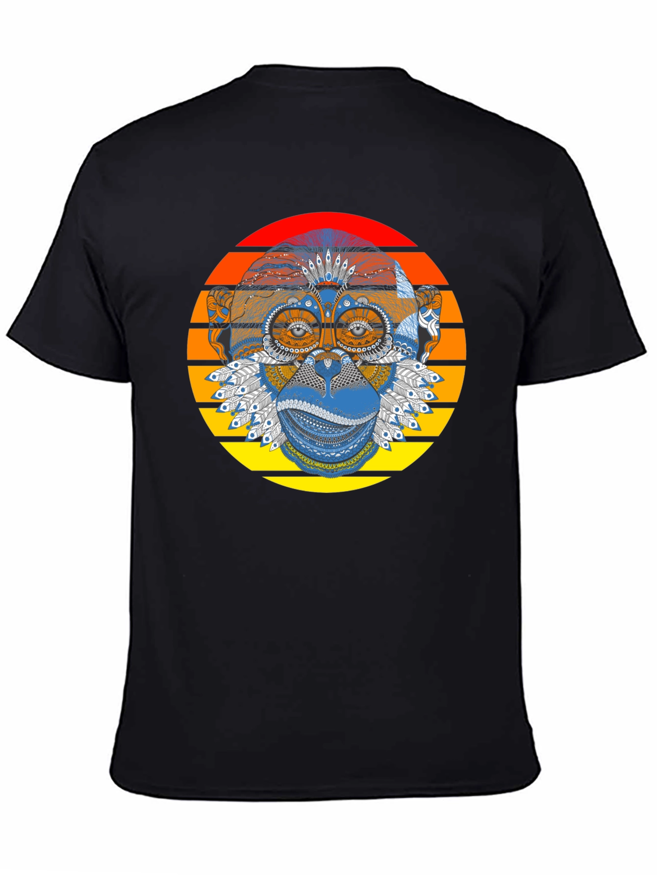 Monkey Graphic Tee - Stylish Retro Design