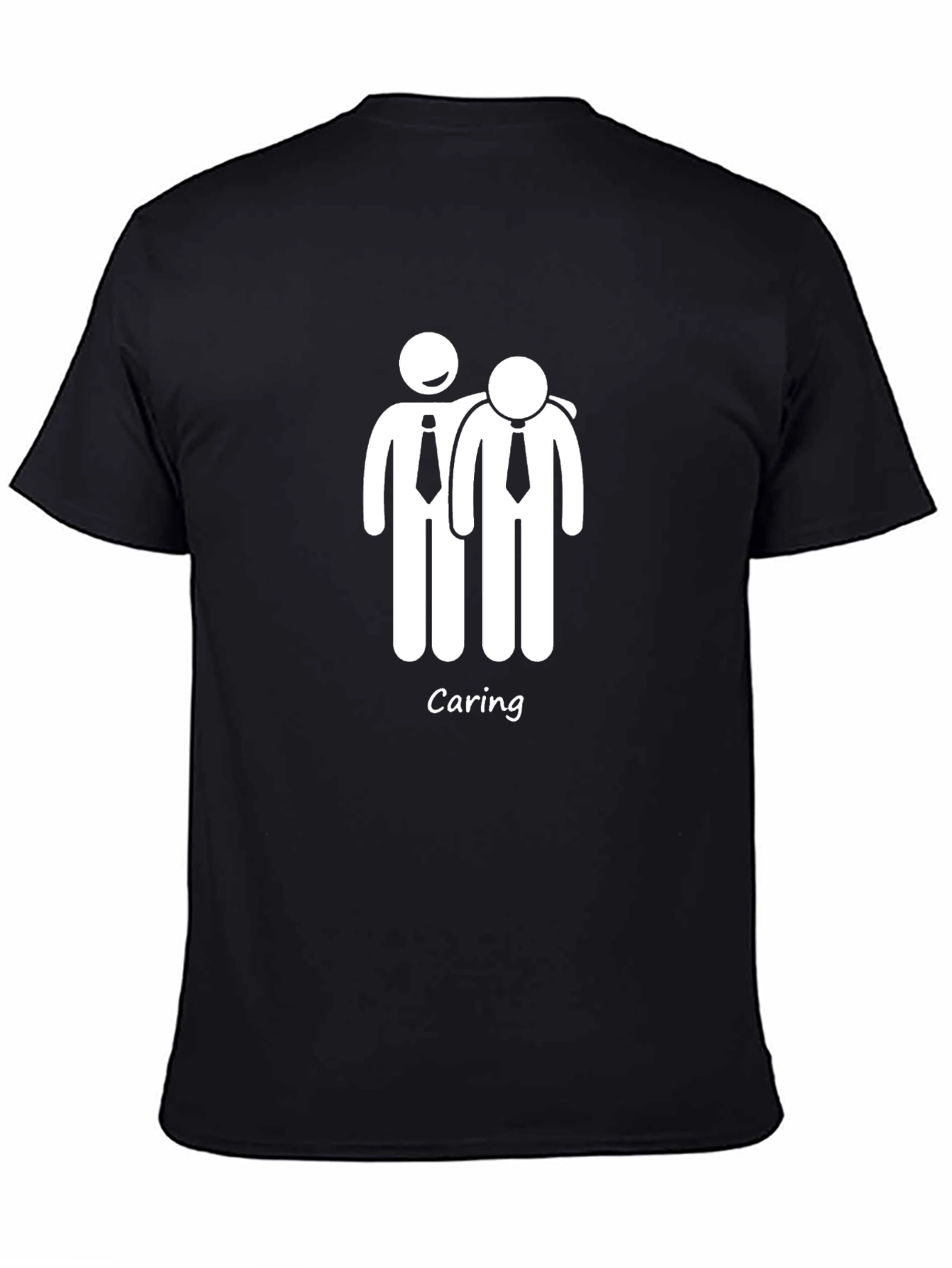 Caring Stick Figure Graphic T-Shirt