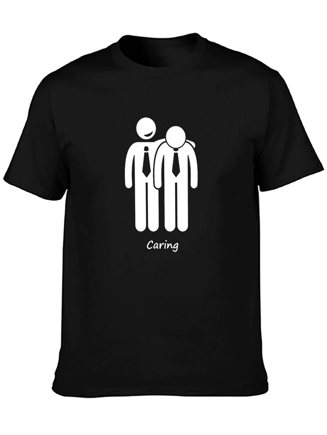 Caring Stick Figure Graphic T-Shirt