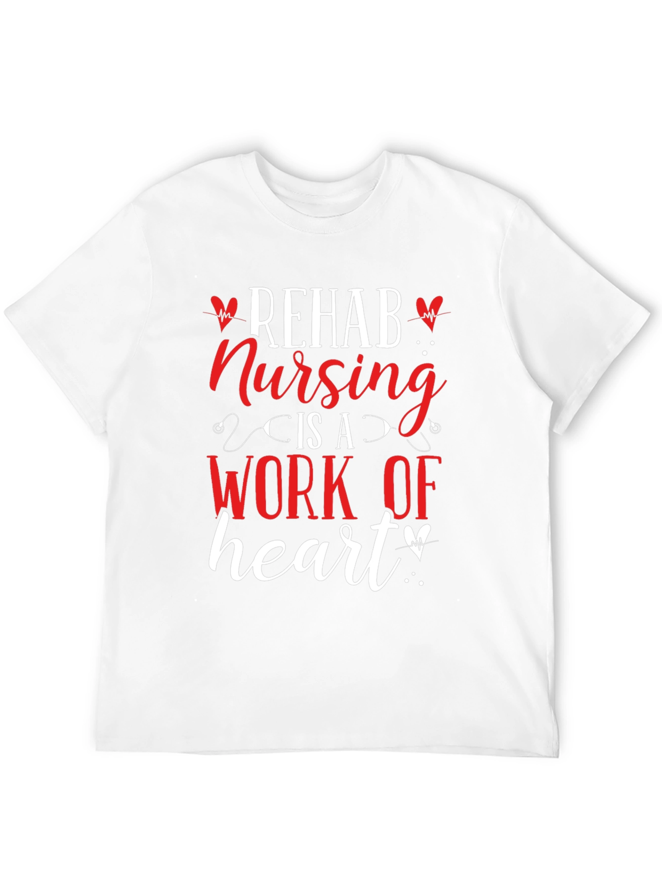 Rehab Nursing Heart T-Shirt