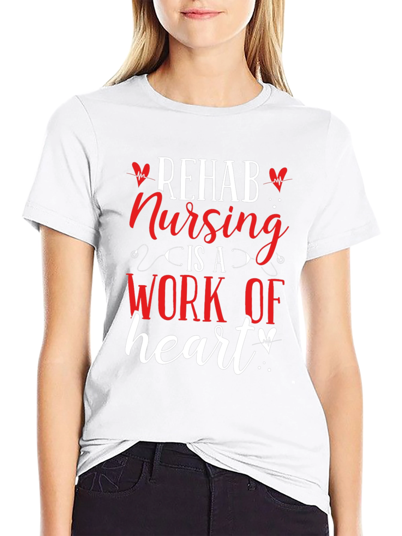 Rehab Nursing Heart T-Shirt