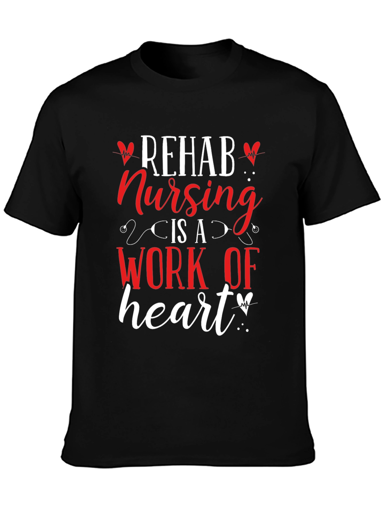 Rehab Nursing Heart T-Shirt