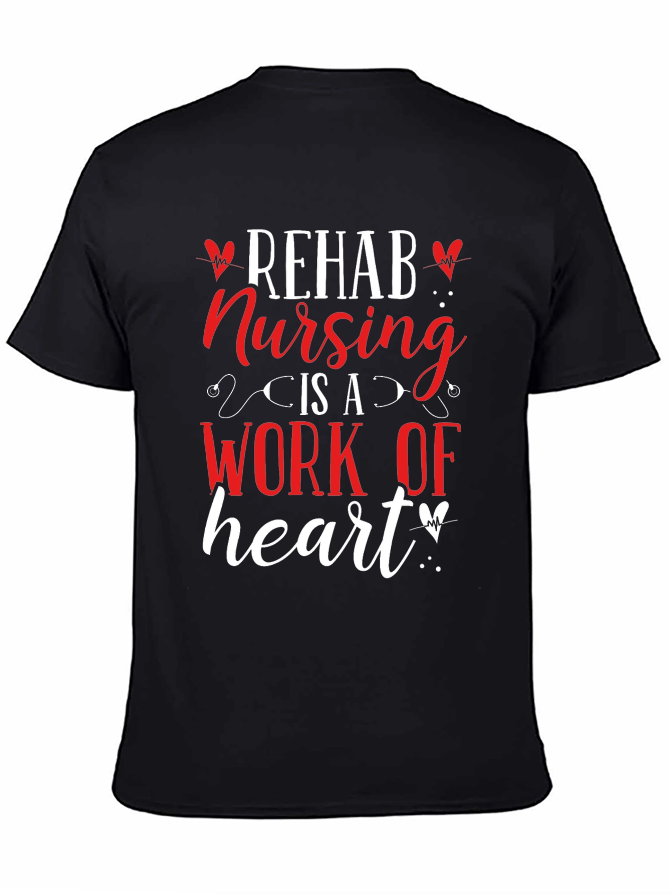 Rehab Nursing Heart T-Shirt