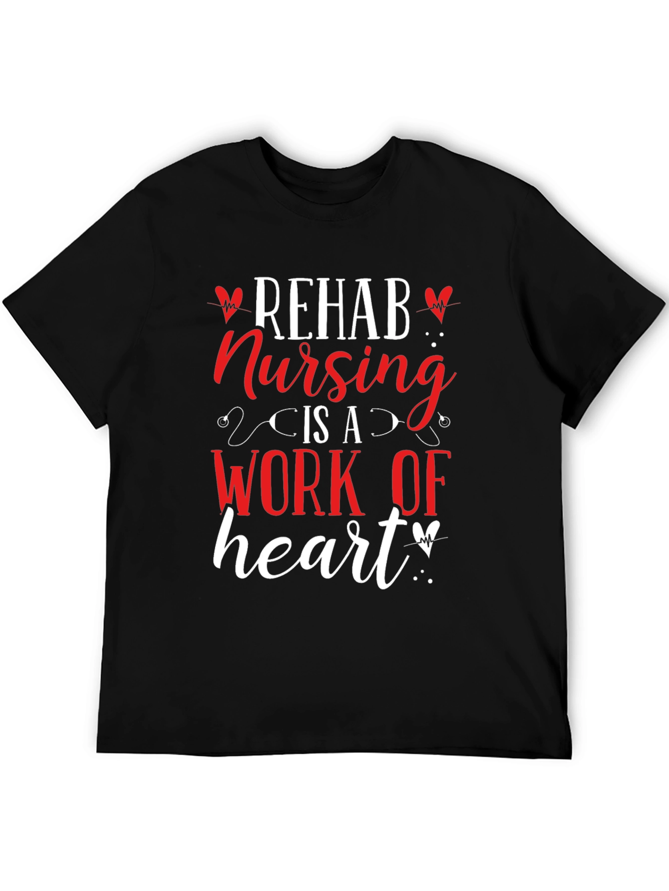 Rehab Nursing Heart T-Shirt