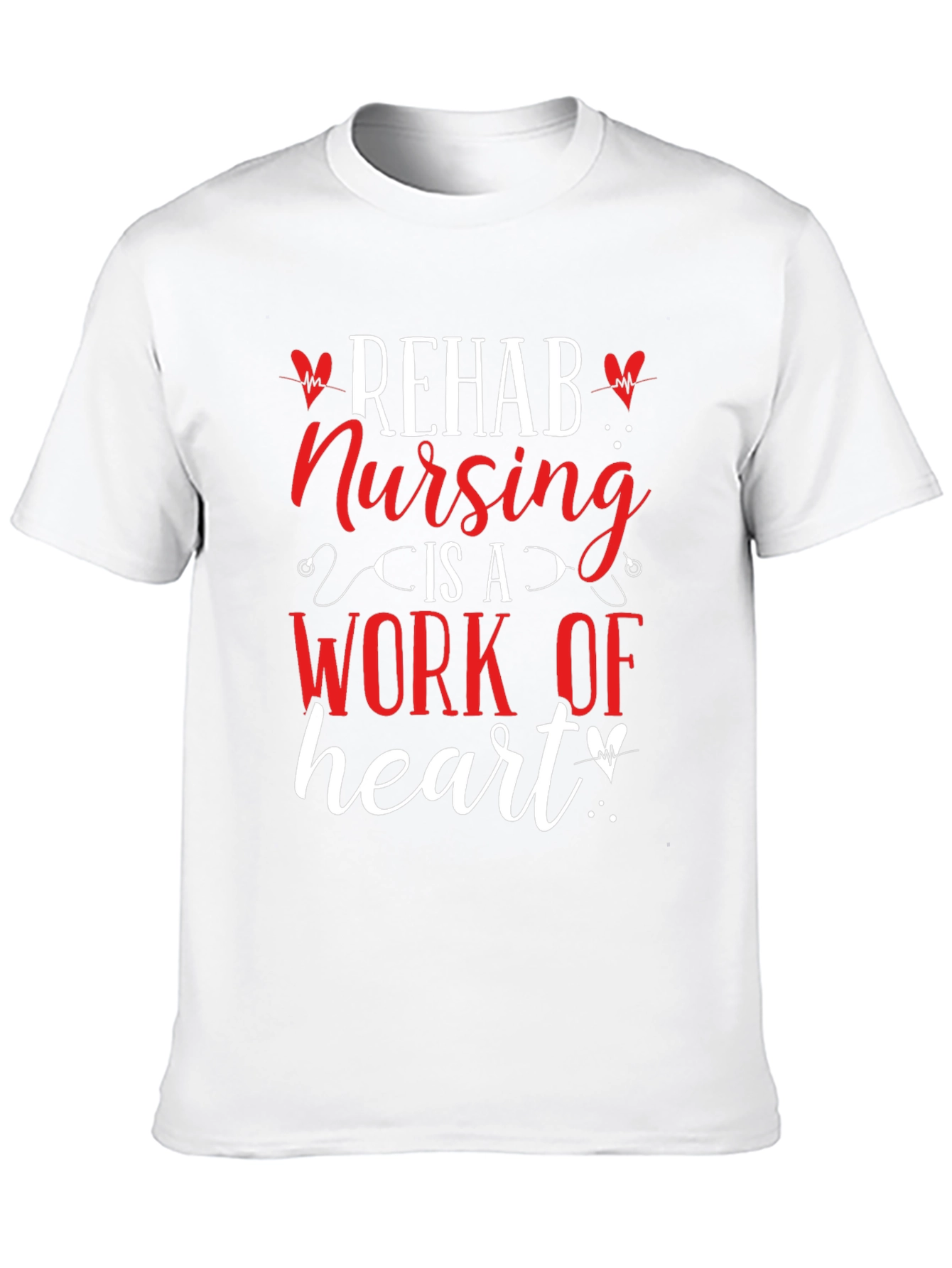 Rehab Nursing Heart T-Shirt