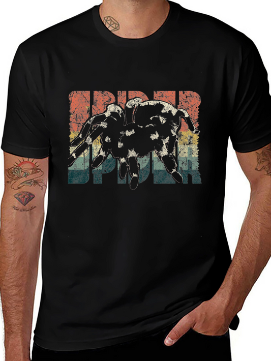 Vintage Spider Graphic T-Shirt - Black