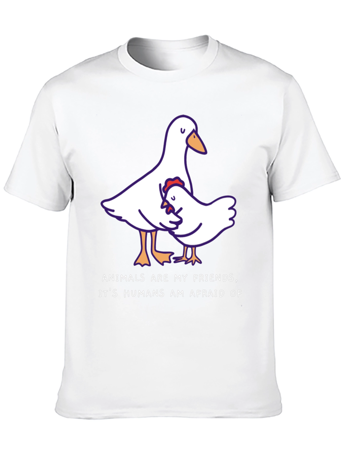 Animals Are My Friends T-Shirt Black