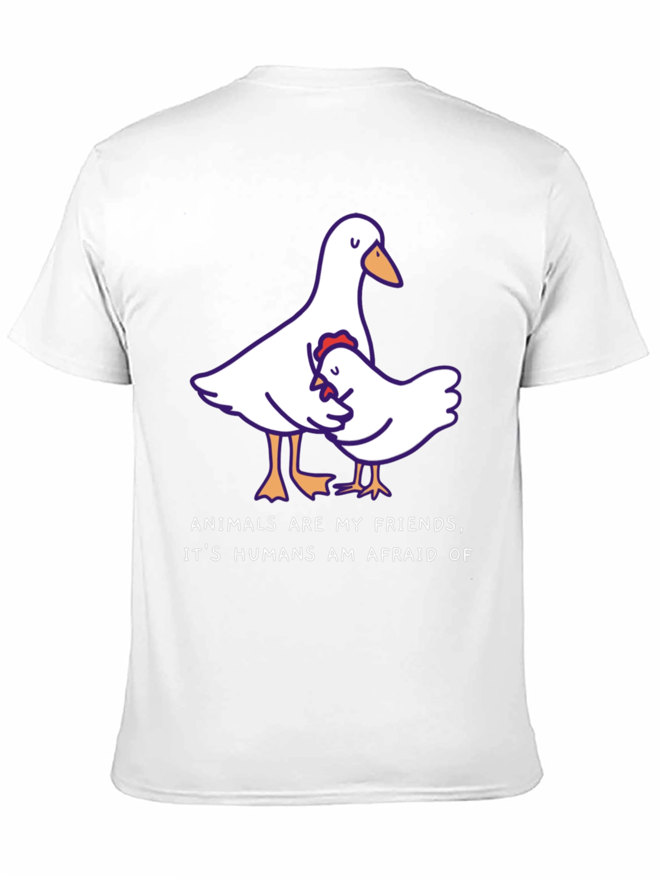 Animals Are My Friends T-Shirt Black