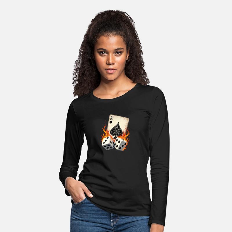 Ace of Spades Dice Flames Bold Casino Vibes