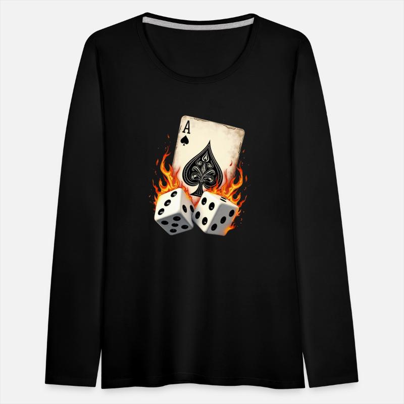 Ace of Spades Dice Flames Bold Casino Vibes