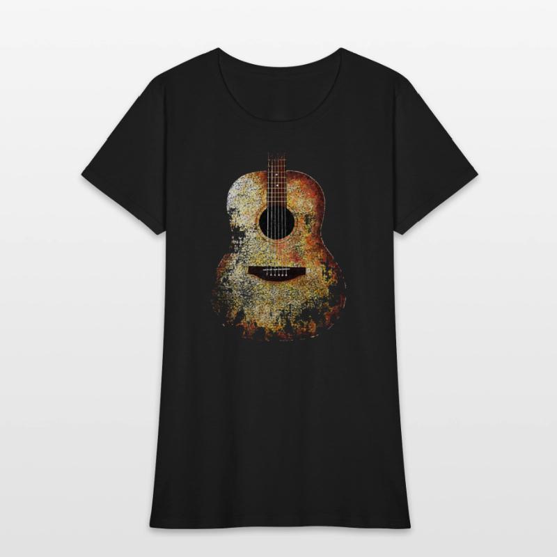 ACOUSTIC GUITAR DISTRESSED RETRO