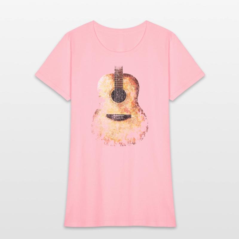 ACOUSTIC GUITAR DISTRESSED RETRO