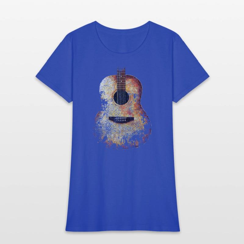 ACOUSTIC GUITAR DISTRESSED RETRO