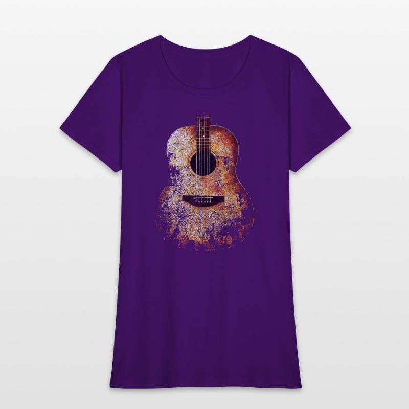 ACOUSTIC GUITAR DISTRESSED RETRO