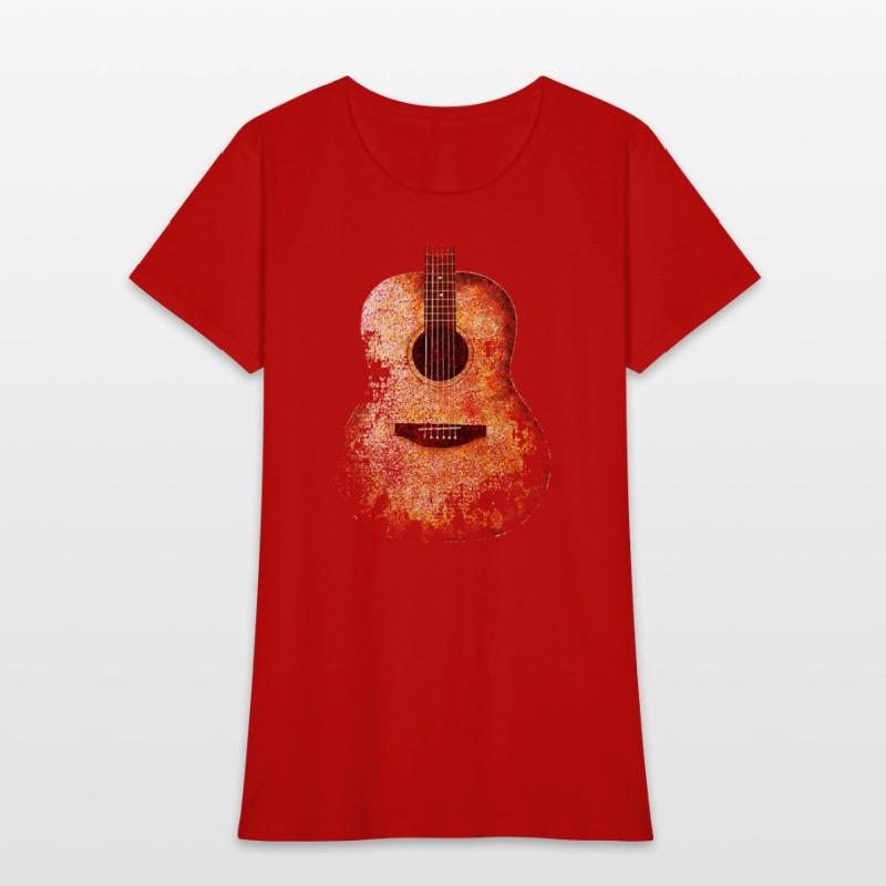 ACOUSTIC GUITAR DISTRESSED RETRO