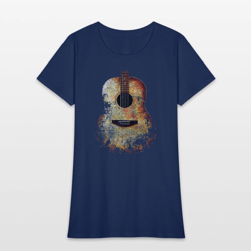 ACOUSTIC GUITAR DISTRESSED RETRO