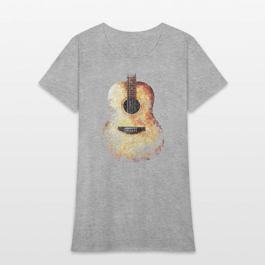 ACOUSTIC GUITAR DISTRESSED RETRO