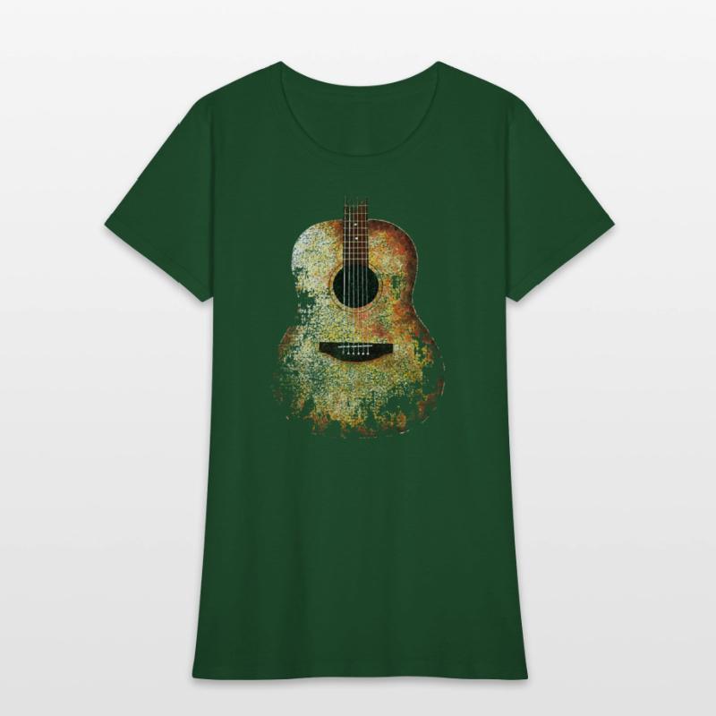 ACOUSTIC GUITAR DISTRESSED RETRO