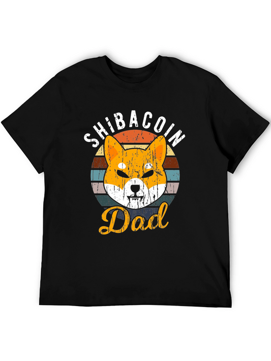 ShibaCoin Dad Graphic Tee - Crypto Lover Gift