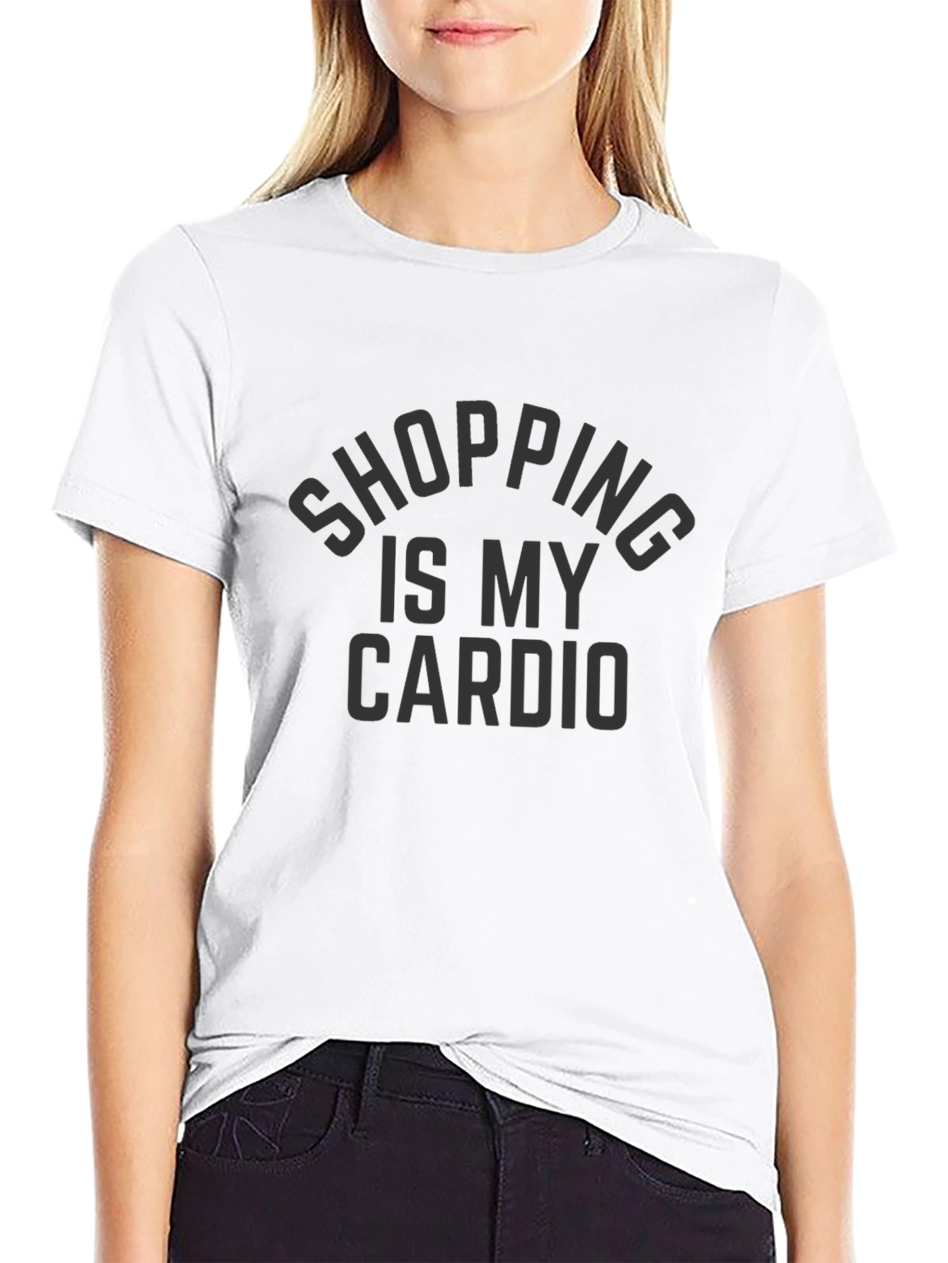 Shopping Is My Cardio Black T-Shirt