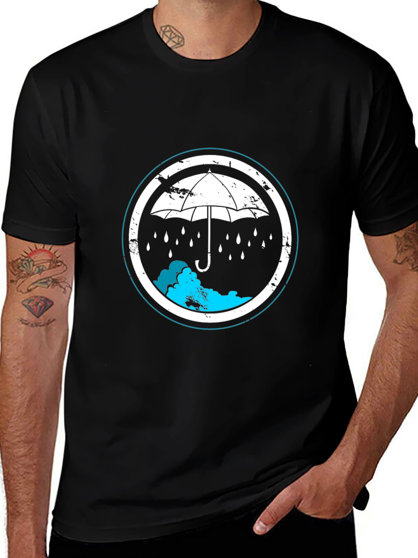 Umbrella Academy T-Shirt Black Cotton Blend