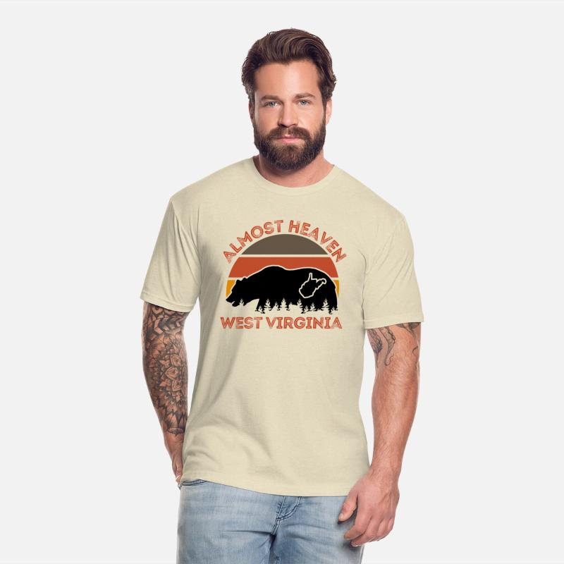 Almost Heaven West Virginia Map Bear Nature