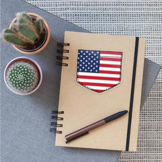 America flag in a shape of a pocket